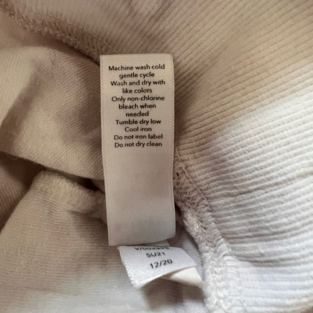 Athleta Sundown Soft Dusty Pink Tie-Dye Crewneck Sweatshirt - Women’s Large - Picture 7 of 9